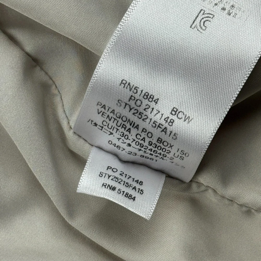 Patagonia Vest Women Small White Los‎ Gatos Fleece Full Zip Fuzzy Pocket 25215 - Picture 6 of 13